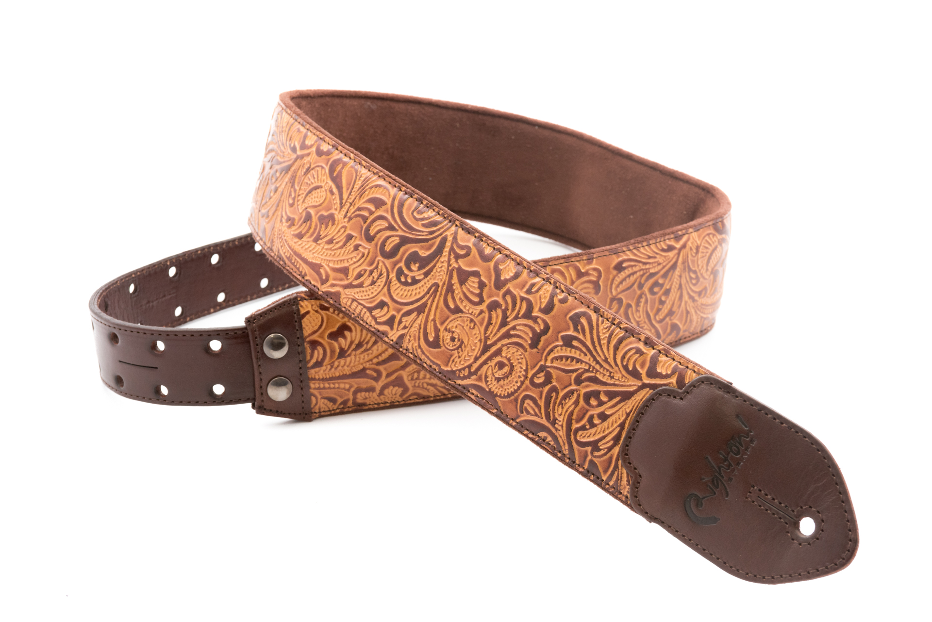 Blackguard Brown guitar and bass strap