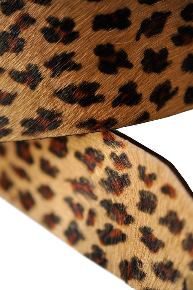 Guitar Strap - Jaguar Leather guitar and bass strap jaguar print