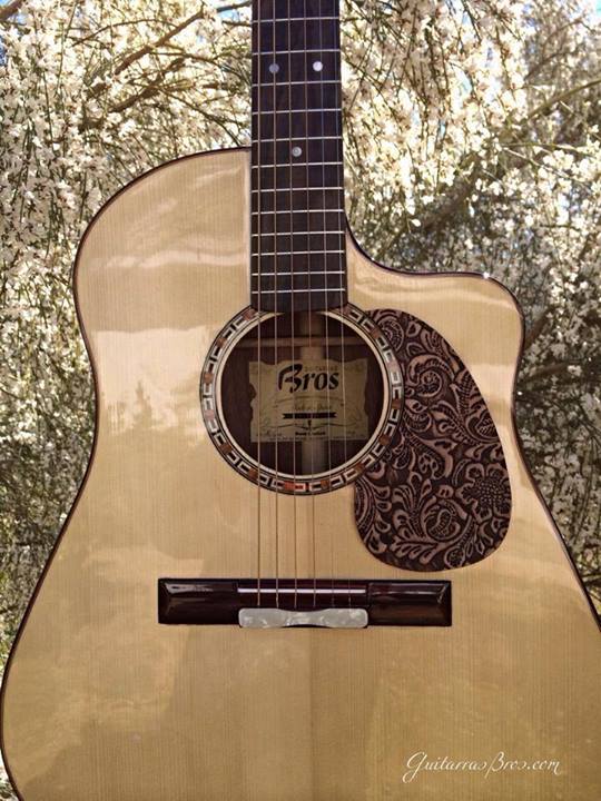Pickguard Guitare Acoustique Forme Virgule - Autocollant Noir - Protection Anti-rayures