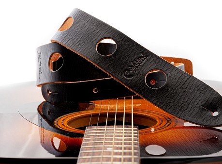 RightOn! Legend E.V. Gitarrengurt — Nachbildung der Eddie‑Vedder‑Gurte, 1‑inch‑Löcher als Tribut an Pete Townshend, Stil von Pearl Jam