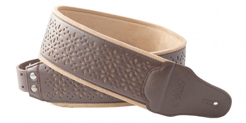 Beige Alhambra bass strap