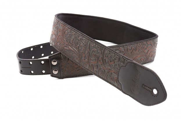 Blackguard Black Leather Guitar Strap | RightOn! Straps1
