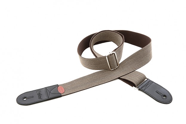 Brighton Brown Lightweight and Durable Guitar Strap | RightOn! Straps1