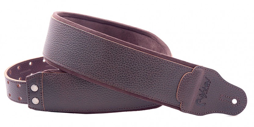 Graham Brown Leather Guitar and Bass Strap - Premium Comfort and Style | RightOn! Straps1