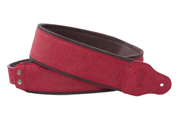 jazz-collection-reptile-red-guitar-bass-strap