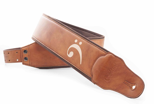 Fakey Light Brown Bass Strap | Style and Comfort with Bass Clef Design1