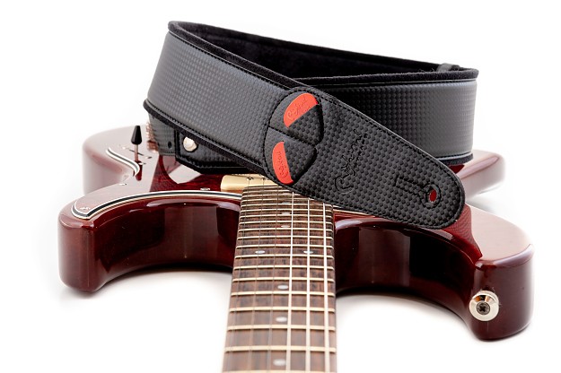 Carbon Guitar Strap with RAS Adjustment and Vegan Design | RightOn! Straps1