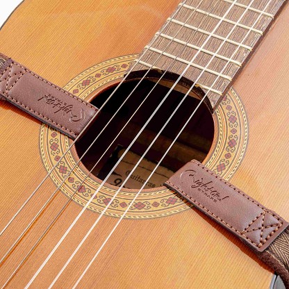 Dual Hook Brown Klassische Gitarrengurt