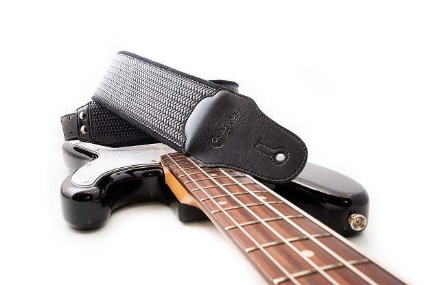 Bond-80 Black Bass Strap 8 cm Wide | RightOn! Straps1