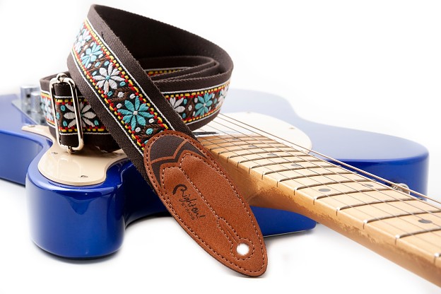 Surf Wind Brown Guitar Strap - Style and Durability1
