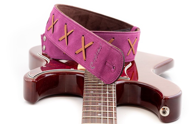 Lizzy Guitar Bag Strap - 70's Pink/Purple Floral