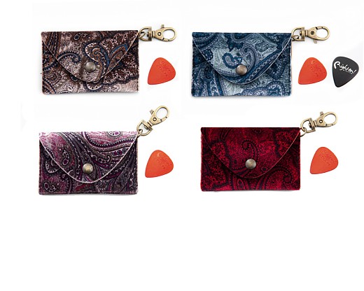 Paisley Pick Pouch Keychain