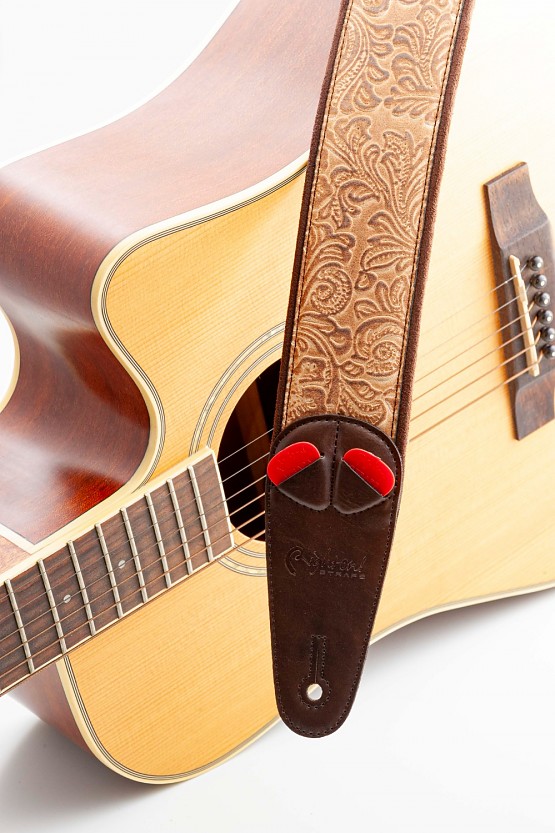 Guitar Strap Sandokan-60 Beige | Western Style & Vegan1