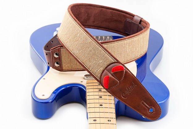 Boxeo Beige Guitar Strap