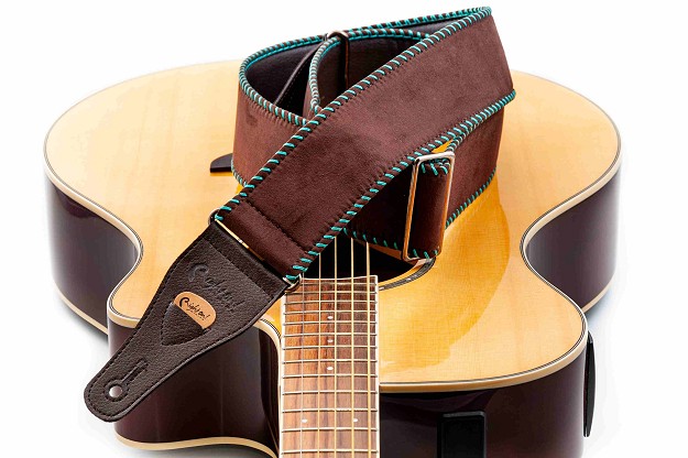 Yeehaw Brown Guitar Strap