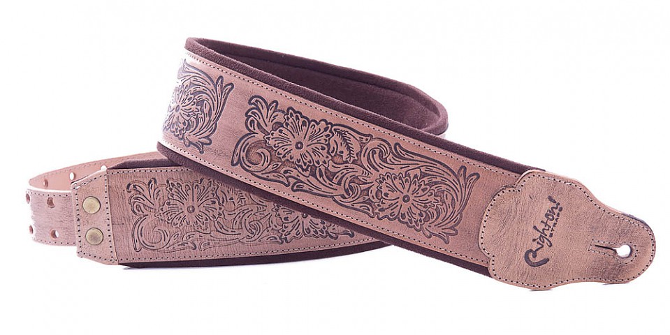RightOn! Charro Beige guitar and bass strap