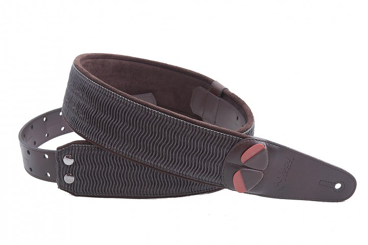 mojo-collection-ripple-brown-guitar-bass-strap