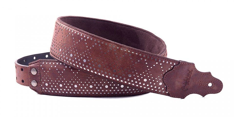 RightOn! Round Brown guitar and bass strap