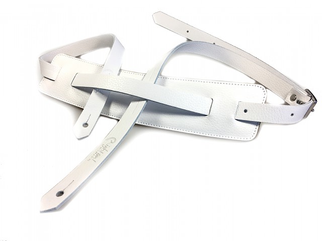 slim white-saddle strap