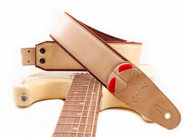 VEGAN GUITAR  STRAP RIGHTON - CHARM BEIGE