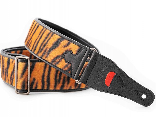 Correa para bajo y guitarra modelo TIGER vegana, libre de partes animales .