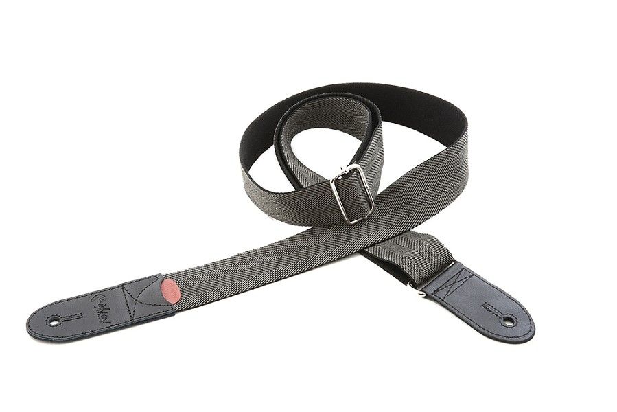 Brighton Black Lightweight and Durable Guitar Strap | RightOn! Straps1