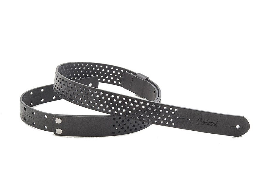 Haunts Black guitar and bass strap1