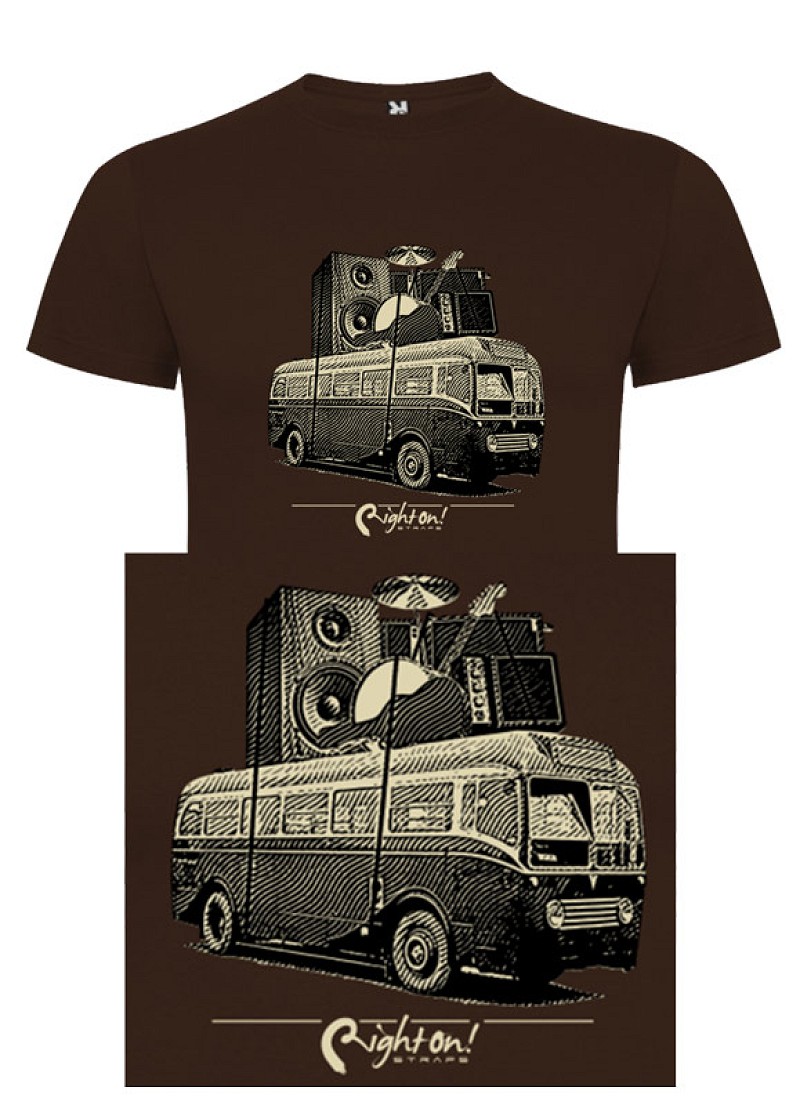 T-shirt Play Loud Bus  Brown