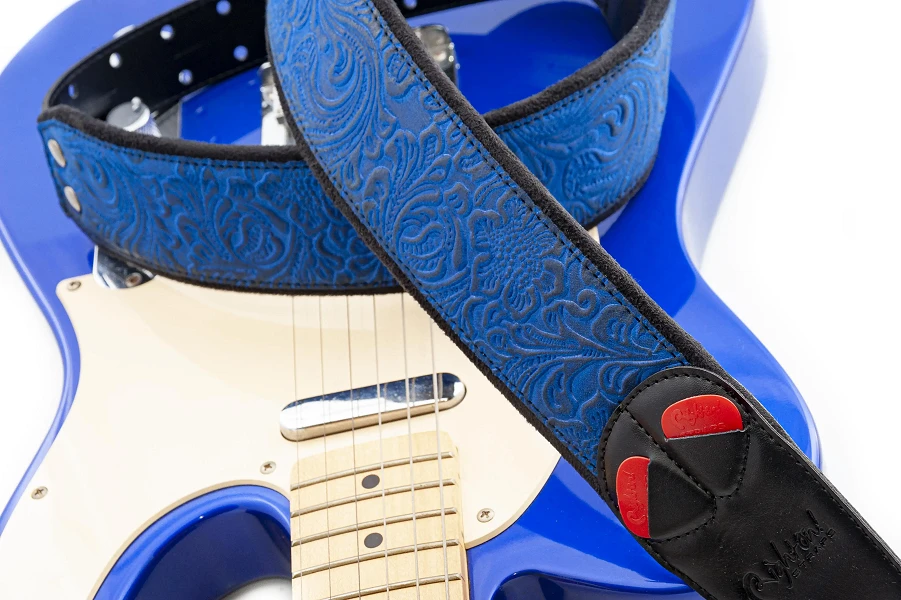 Sandokan-60 Blue Guitar Strap
