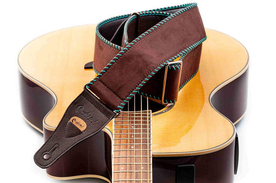 Yeehaw Brown Guitar Strap