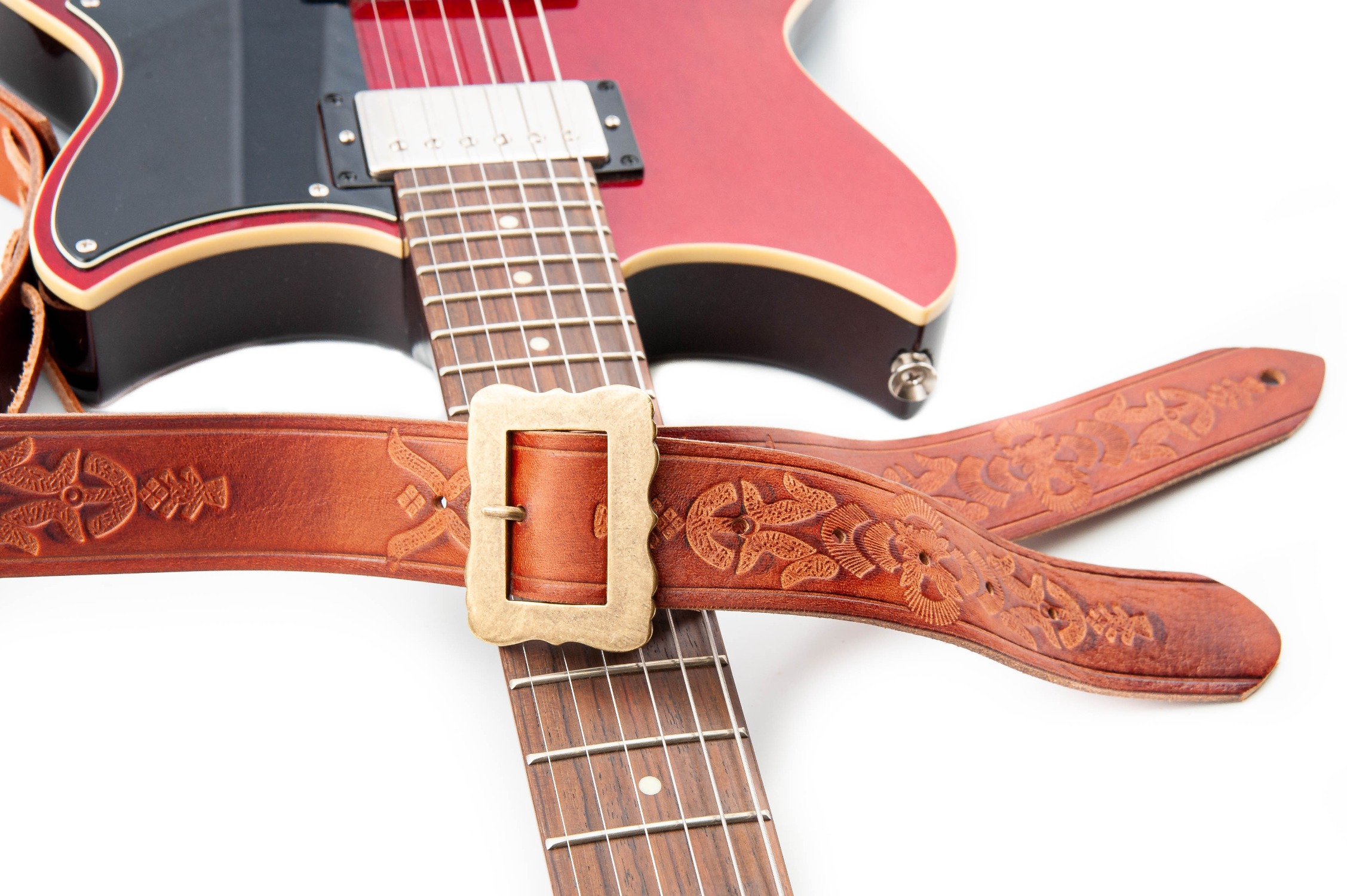 Guitar Strap Boho Taupe