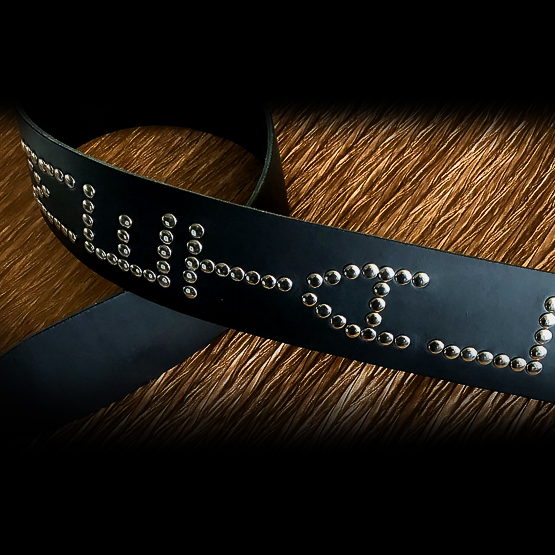 Leather Master-Key strap with rivets